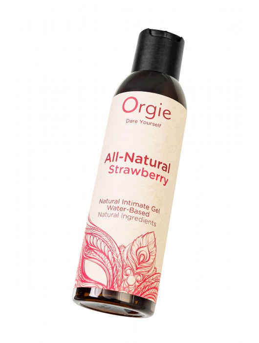Интимный гель на водной основе All-Natural Strawberry с ароматом клубники - 150 мл. - ORGIE - купить с доставкой в Ногинске