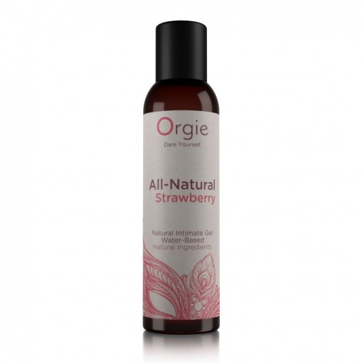 Интимный гель на водной основе All-Natural Strawberry с ароматом клубники - 150 мл. - ORGIE - купить с доставкой в Ногинске