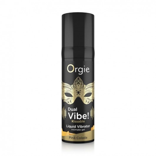 Съедобный гель Dual Vibe Pina Colada с эффектом вибрации и вкусом коктейля пина колада - 15 мл. - ORGIE - купить с доставкой в Ногинске