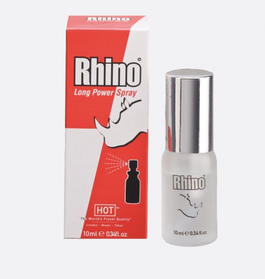 Пролонгирующий спрей для мужчин Rhino - 10 мл. - HOT - купить с доставкой в Ногинске
