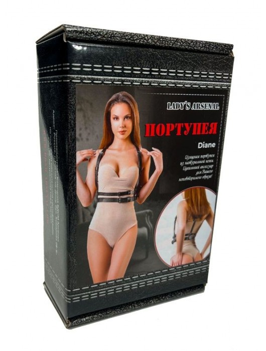 Изящная портупея из натуральной кожи Diane - БДСМ Арсенал - купить с доставкой в Ногинске