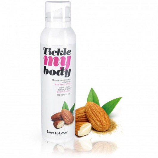 Массажная хрустящая пенка Tickle My Body Sweet Almonds с ароматом миндаля - 150 мл. - Love to Love - купить с доставкой в Ногинске