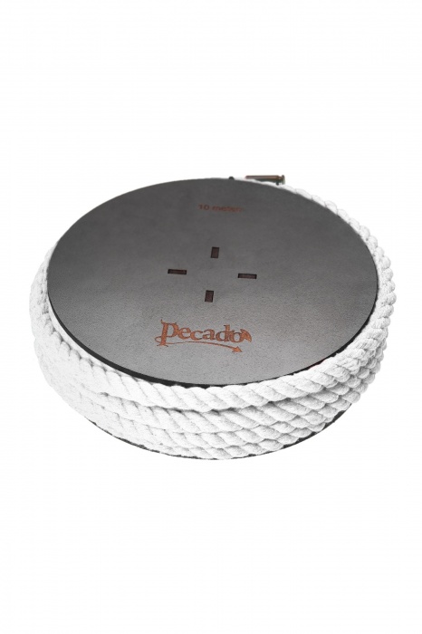 Белая веревка для шибари на катушке - 10 м. - Pecado - купить с доставкой в Ногинске