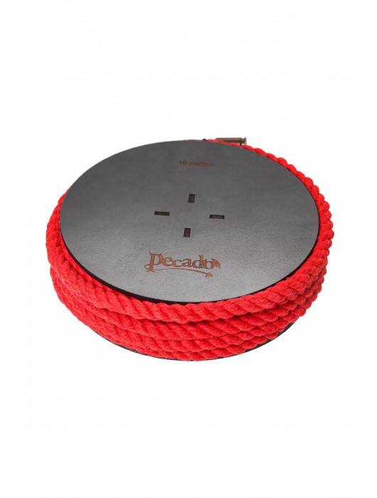 Красная веревка для шибари на катушке - 10 м. - Pecado - купить с доставкой в Ногинске