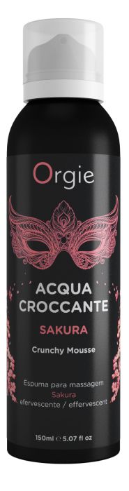 Хрустящая пенка для массажа Orgie Acqua Croccante Sakura с ароматом сакуры - 150 мл. - ORGIE - купить с доставкой в Ногинске