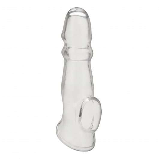 Прозрачная насадка для пениса Girthy Penis Enhancing Sleeve Extension - 17,1 см. - BlueLine - в Ногинске купить с доставкой