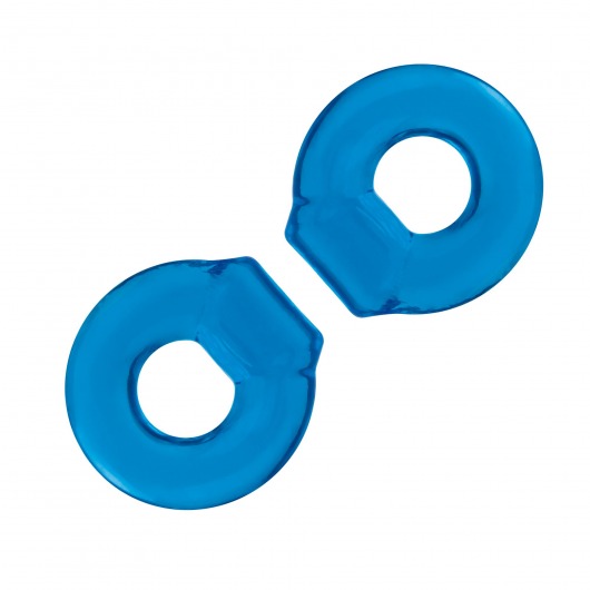 Комплект из двух колец для пениса 2-Pack Ultra-Stretch Stamina Endurance Ring - BlueLine - в Ногинске купить с доставкой