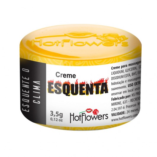 Возбуждающий крем Esquenta с разогревающим эффектом - 3,5 гр. - HotFlowers - купить с доставкой в Ногинске