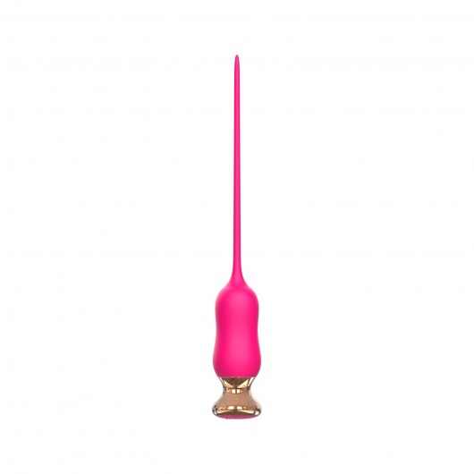 Розовый тонкий стимулятор Nipple Vibrator - 23 см. - I-MOON - купить с доставкой в Ногинске