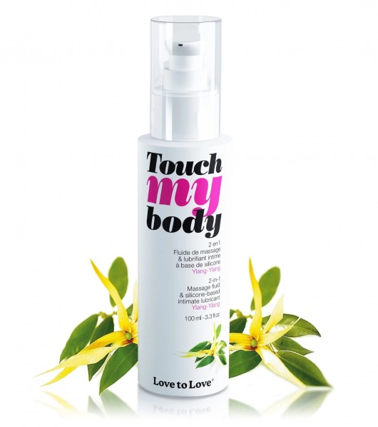 Силиконовый лубрикант 2-в-1 Touch My Body с ароматом иланг-иланга - 100 мл. - Love to Love - купить с доставкой в Ногинске