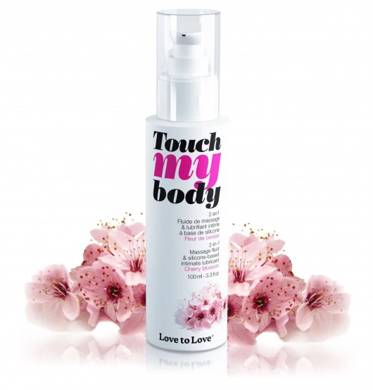 Силиконовый лубрикант 2-в-1 Touch My Body с ароматом вишнёвого цвета - 100 мл. - Love to Love - купить с доставкой в Ногинске