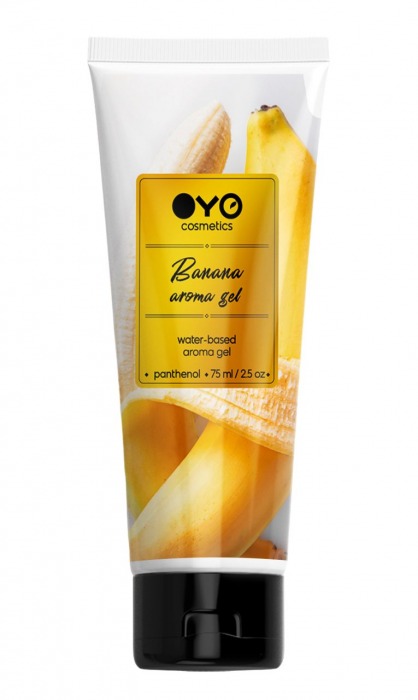 Лубрикант на водной основе OYO Aroma Gel Banana с ароматом банана - 75 мл. - OYO - купить с доставкой в Ногинске