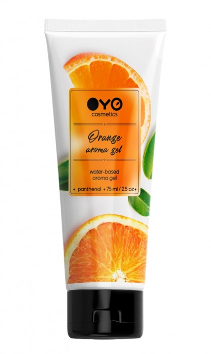 Лубрикант на водной основе OYO Aroma Gel Orange с ароматом апельсина - 75 мл. - OYO - купить с доставкой в Ногинске