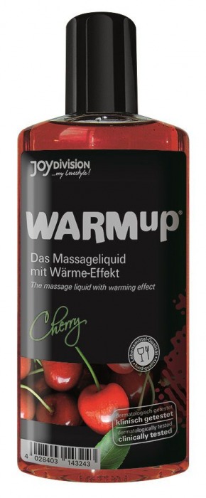 Разогревающее масло WARMup Cherry - 150 мл. - Joy Division - купить с доставкой в Ногинске
