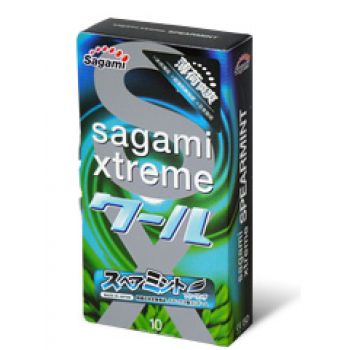 Презервативы Sagami Xtreme Mint с ароматом мяты - 10 шт. - Sagami - купить с доставкой в Ногинске
