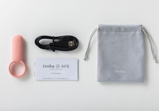 Коралловое эрекционное кольцо Iroha SVR Coral Pink - Tenga - в Ногинске купить с доставкой
