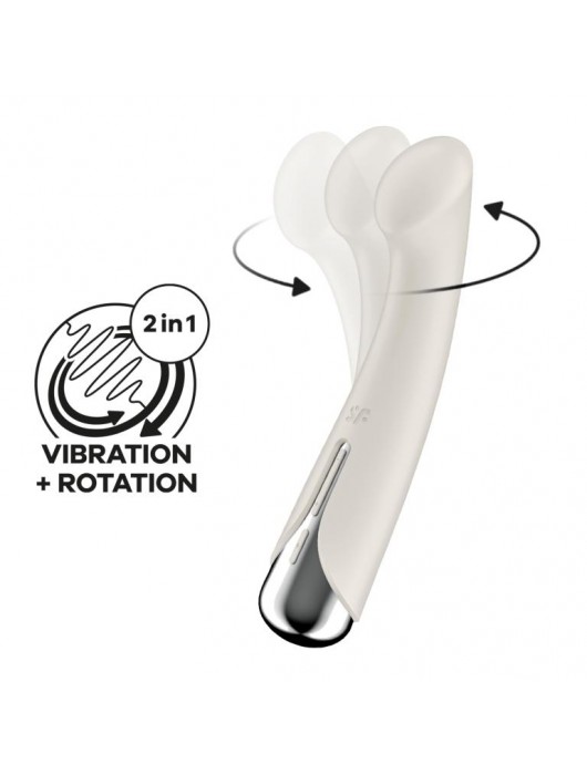 Телесный вибратор для G-стимуляции Spinning G-Spot 1 - 17 см. - Satisfyer
