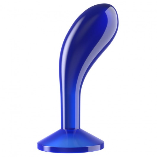 Синяя анальная втулка Flawless Clear Prostate Plug 6.0 - 15 см. - Lovetoy - в Ногинске купить с доставкой