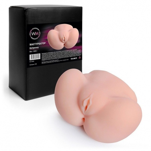 Реалистичный мастурбатор с двумя функциональными отверстиями - Erowoman-Eroman - в Ногинске купить с доставкой