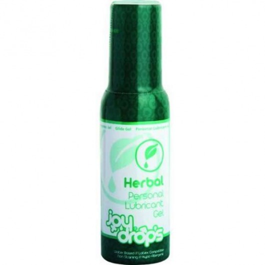 Смазка на водной основе JoyDrops Herbal - 100 мл. - JoyDrops - купить с доставкой в Ногинске
