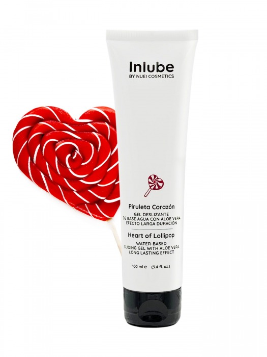 Смазка на водной основе Nuei Inlube Lollipop с алоэ вера и ароматом леденцов - 100 мл. - Nuei cosmetics - купить с доставкой в Ногинске