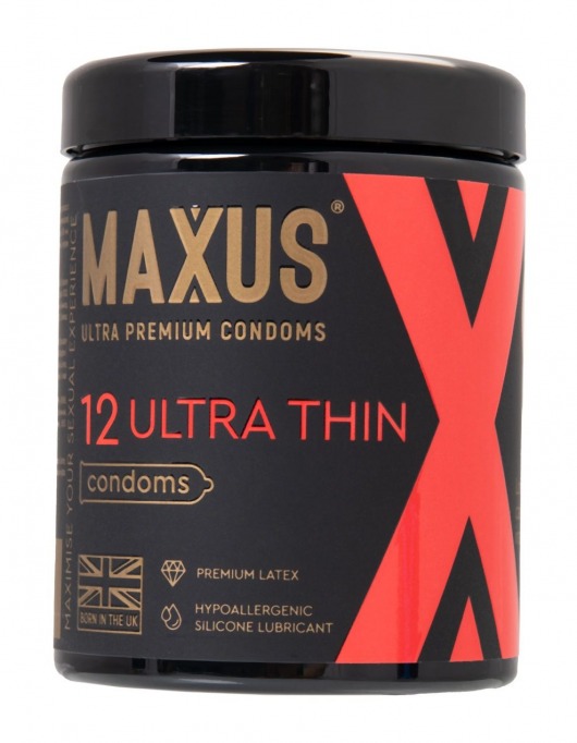 Ультратонкие презервативы MAXUS Ultra Thin - 12 шт. - Maxus - купить с доставкой в Ногинске