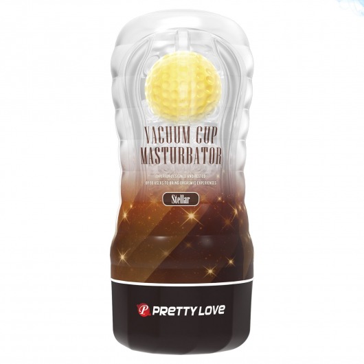 Прозрачный текстурированный мастурбатор Vacuum Cup Masturbator Stellar - Baile - в Ногинске купить с доставкой