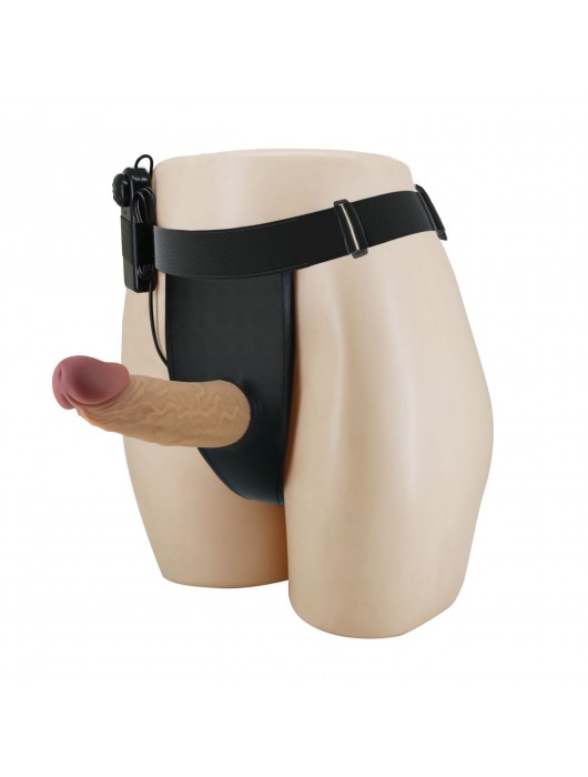 Полый вибрострапон на регулируемых трусиках Draven - 17,5 см. - Baile - купить с доставкой в Ногинске