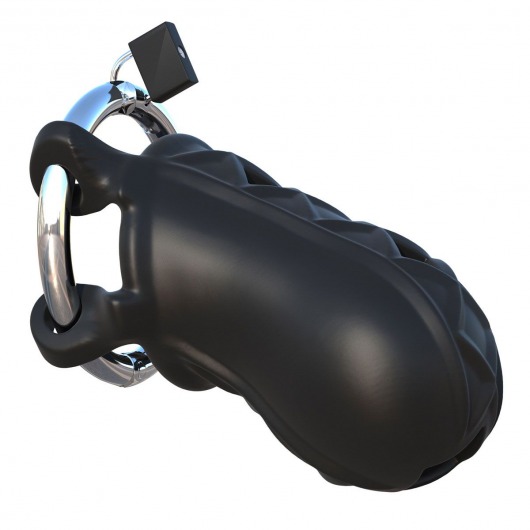 Черный замок верности Extreme Silicone Cock Blocker - Pipedream - купить с доставкой в Ногинске