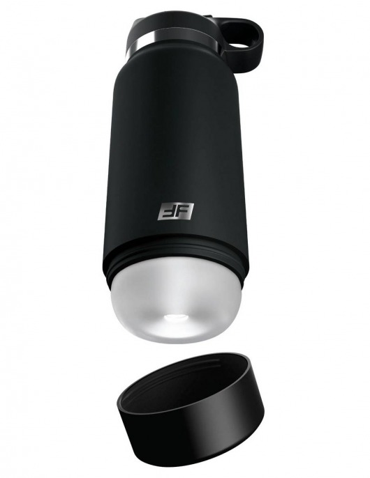 Черный мастурбатор в виде бутылки Fap Flask - Pipedream - в Ногинске купить с доставкой