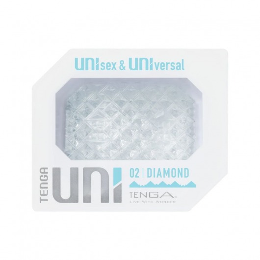 Прозрачный мастурбатор-стимулятор Tenga Uni Diamond - Tenga - в Ногинске купить с доставкой