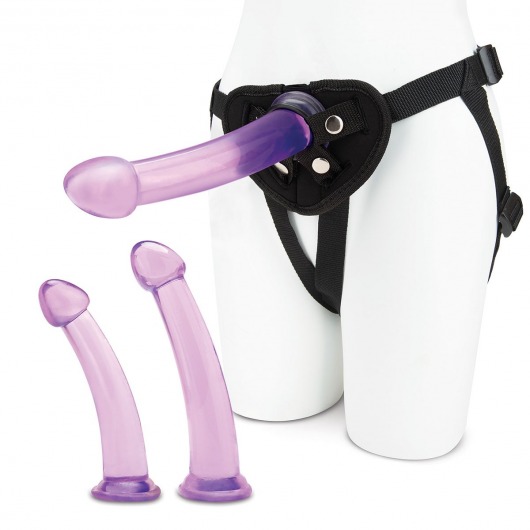 Тренировочный набор с тремя насадками Pegging Training Set - Lux Fetish - купить с доставкой в Ногинске