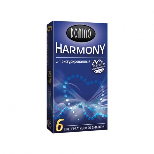 Текстурированные презервативы Domino Harmony - 6 шт. - Domino - купить с доставкой в Ногинске