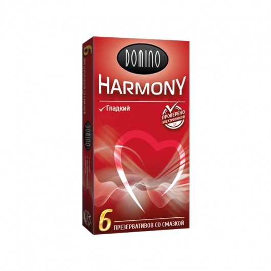 Гладкие презервативы Domino Harmony - 6 шт. - Domino - купить с доставкой в Ногинске