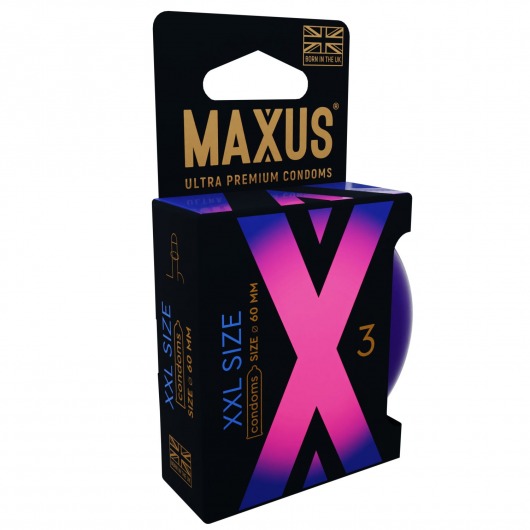 Презервативы Maxus XXL увеличенного размера - 3 шт. - Maxus - купить с доставкой в Ногинске