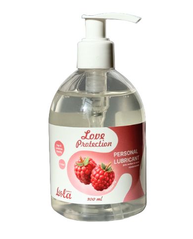 Лубрикант на водной основе Love Protection Raspberry с ароматом малины - 300 мл. - Lola Games - купить с доставкой в Ногинске