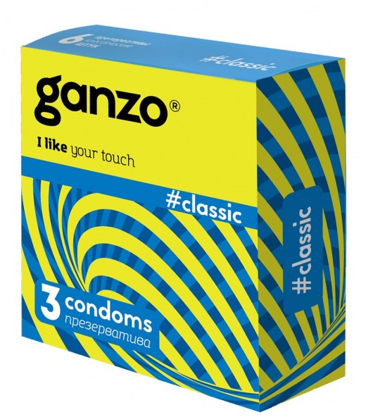 Классические презервативы с обильной смазкой Ganzo Classic - 3 шт. - Ganzo - купить с доставкой в Ногинске