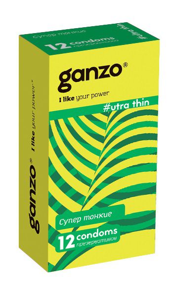 Ультратонкие презервативы Ganzo Ultra thin - 12 шт. - Ganzo - купить с доставкой в Ногинске