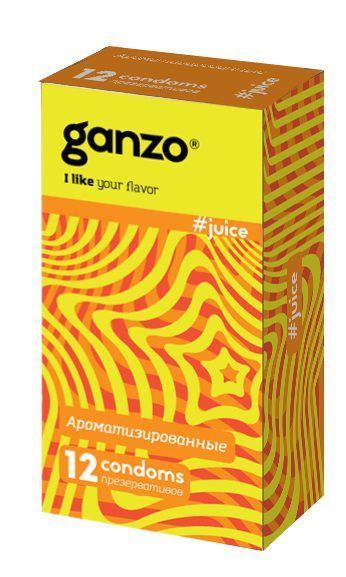 Ароматизированные презервативы Ganzo Juice - 12 шт. - Ganzo - купить с доставкой в Ногинске