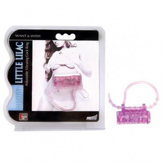 Эрекционное кольцо с вибратором LITTLE LILAC - Dream Toys - в Ногинске купить с доставкой