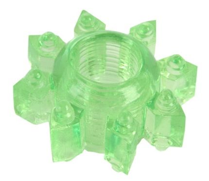 Зеленое эрекционное кольцо-звезда - Toyfa Basic - в Ногинске купить с доставкой