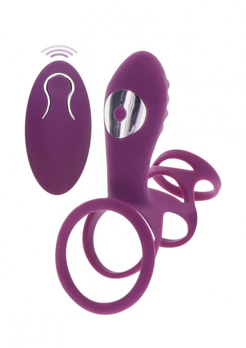 Фиолетовая эрекционная вибронасадка Halo Halo C-Ring Sleeve - Toy Joy - в Ногинске купить с доставкой