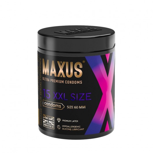 Презервативы увеличенного размера Maxus XXL - 15 шт. - Maxus - купить с доставкой в Ногинске