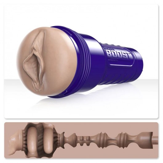 Телесный мастурбатор-вагина Fleshlight Boost Bang - Fleshlight - в Ногинске купить с доставкой