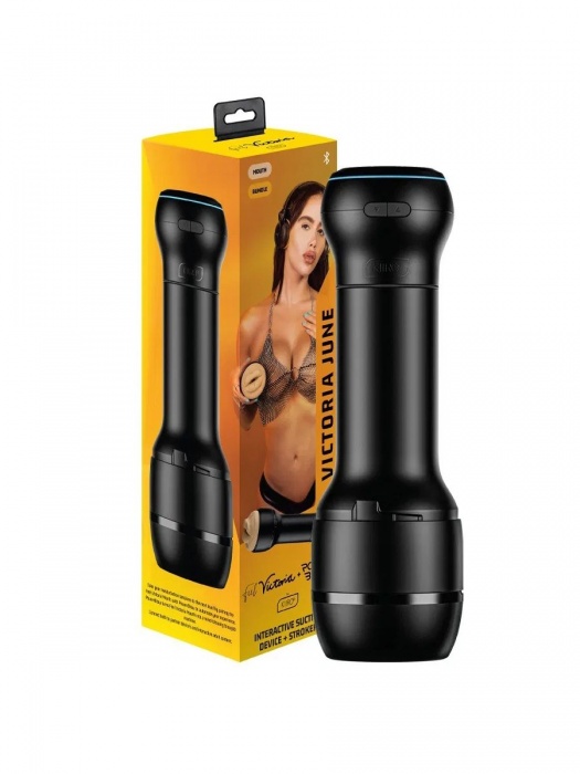 Мастурбатор-ротик с интерактивной насадкой PowerBlow   FeelVictoria Mouth - Kiiroo - в Ногинске купить с доставкой