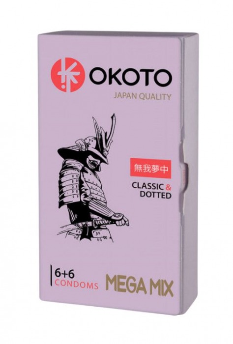 Презервативы OKOTO Mega Mix - 12 шт. - Sitabella - купить с доставкой в Ногинске