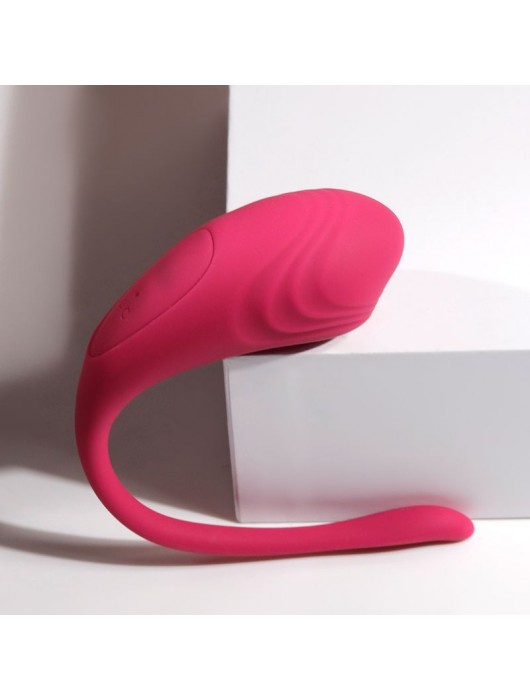 Розовое виброяйцо из силикона с управлением через приложение - Secwell