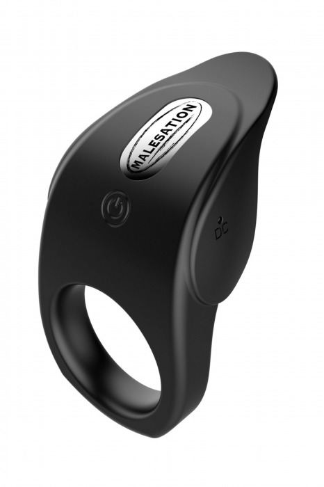 Черное эрекционное виброкольцо Vibro Lust Ring - MALESATION - в Ногинске купить с доставкой
