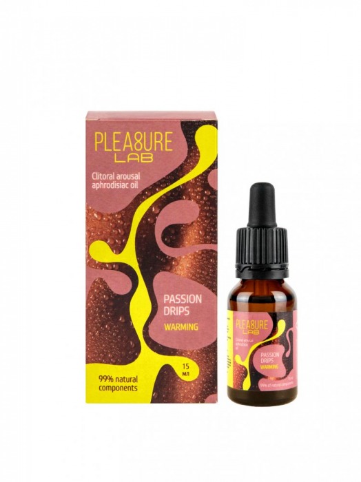 Капли с согревающим эффектом Passion Drips Warming - 15 мл. - Pleasure Lab - купить с доставкой в Ногинске