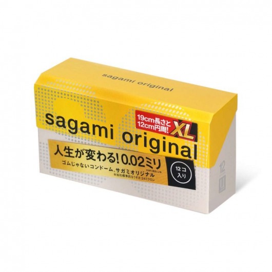 Презервативы увеличенного размера Sagami Original 0.02 XL-size - 12 шт. - Sagami - купить с доставкой в Ногинске